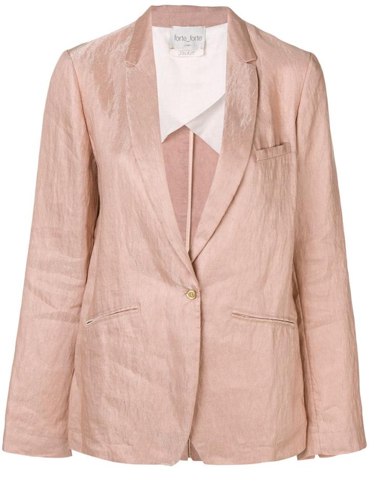 Forte Forte Deep V-neck Blazer - Neutrals