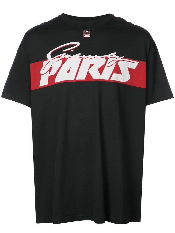 Givenchy Columbian-fit Logo Print T-shirt - Black