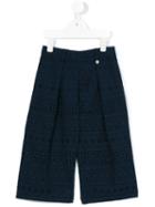 Lapin House - Pleated Knee-length Shorts - Kids - Cotton - 4 Yrs, Blue