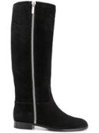 Sergio Rossi Side Zipped Boots - Black