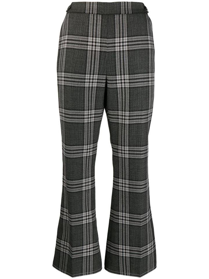 Marni Plaid Print Trousers - Grey