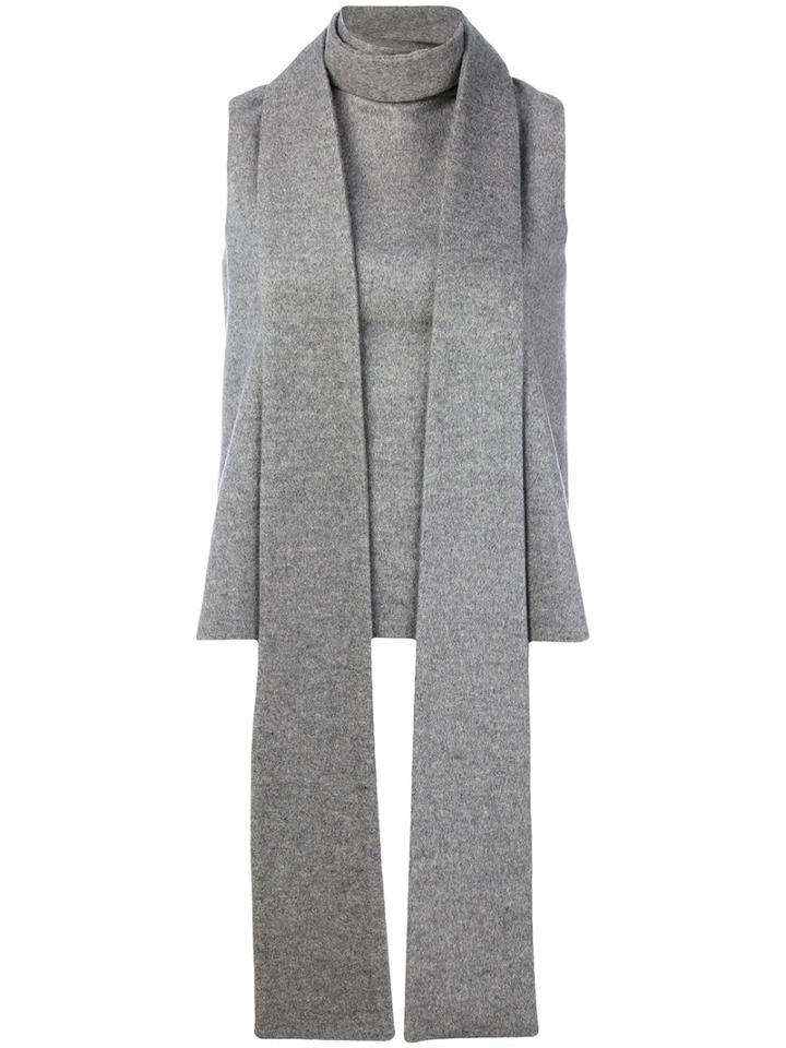 Société Anonyme - Cashmere Scarf Tank - Women - Cashmere - 1, Grey, Cashmere