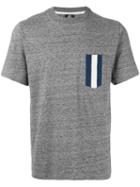 Ps By Paul Smith - Stripe Pocket T-shirt - Men - Cotton - Xl, Grey, Cotton