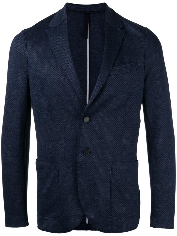Harris Wharf London - Two-button Blazer - Men - Cotton/linen/flax - 50, Blue, Cotton/linen/flax