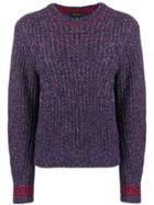 Rag & Bone Speckled Ribbed Sweater - Blue