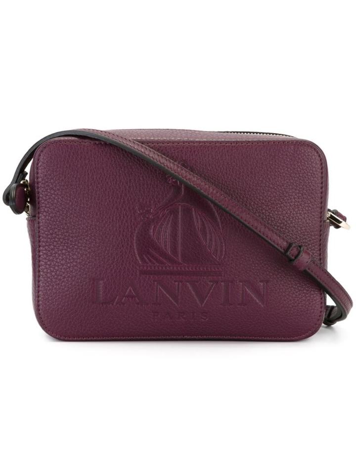 Lanvin Nomad Crossbody Bag, Women's, Pink/purple, Calf Leather/polyester/cotton