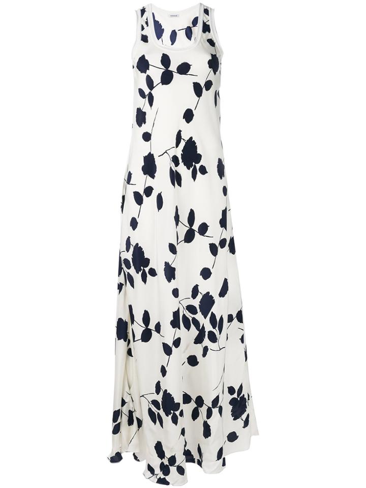 P.a.r.o.s.h. Floral Maxi Dress - White