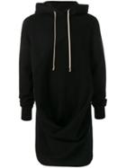 Rick Owens Drkshdw Basic Midi Hoodie - Black