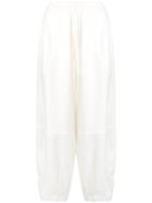 The Celect Cropped Balloon Trousers - White