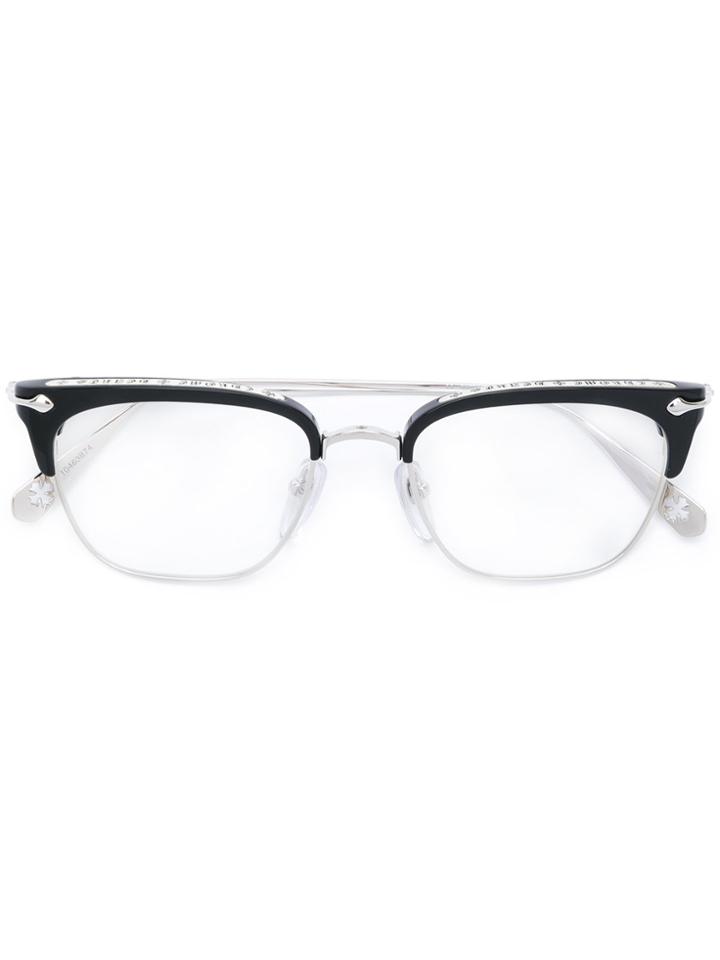 Chrome Hearts Square Frame Optical Glasses - Metallic