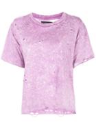 Amiri Distressed T-shirt - Purple