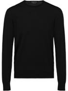Prada Knitted Crew Neck Sweater - Black