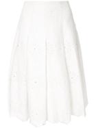 Bambah Victoria Denim Skirt - White