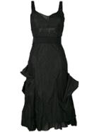 Christian Dior Vintage Distressed Sleeveless Dress - Black