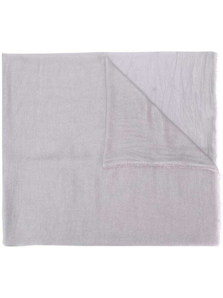 Faliero Sarti Fringed Scarf - Purple
