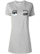 Chiara Ferragni Winking Eye Oversized T-shirt - Grey