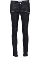 Anine Bing Biker Leather Pants - Black