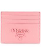 Prada Saffiano Leather Card Case - Pink