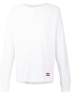 Kinfolk Contrast Collar Longsleeved T-shirt, Men's, Size: Xl, White, Cotton