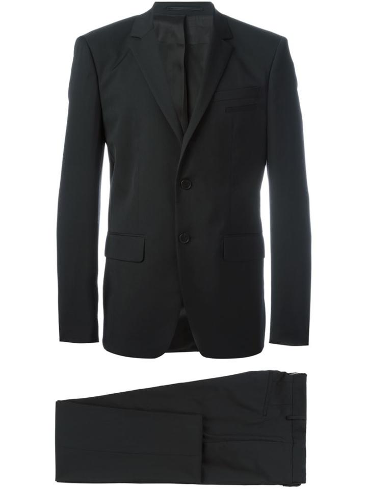 Givenchy Two Piece Suit, Men's, Size: 50, Black, Cotton/polyamide/spandex/elastane/wool