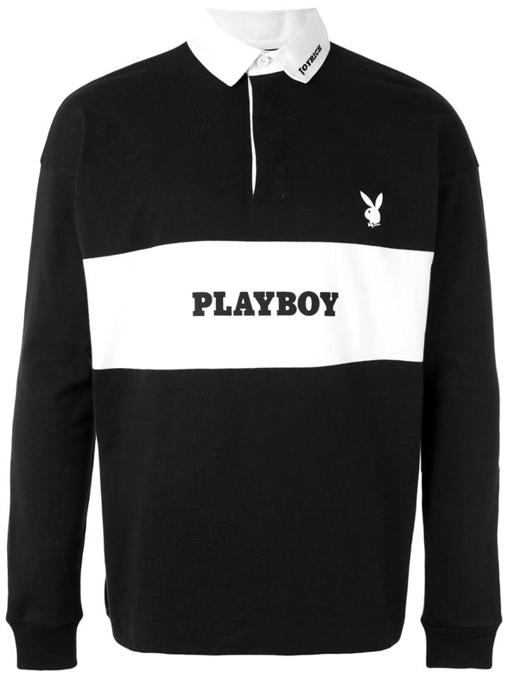 Joyrich - Bunny Stripe Rugby Shirt - Men - Cotton - S, Black, Cotton
