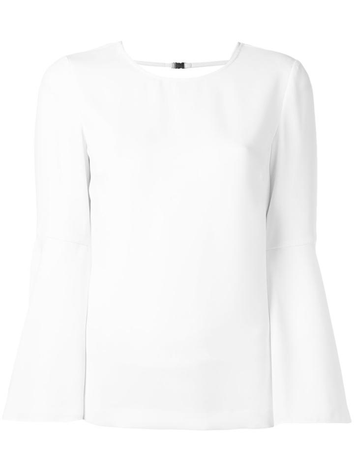 Elizabeth And James Open Back Blouse, Women's, Size: 6, White, Polyester