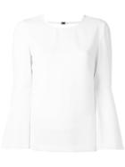 Elizabeth And James Open Back Blouse, Women's, Size: 6, White, Polyester