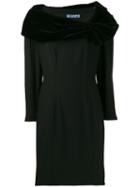 Thierry Mugler Pre-owned 1990's Draped Details Short Dress - Black
