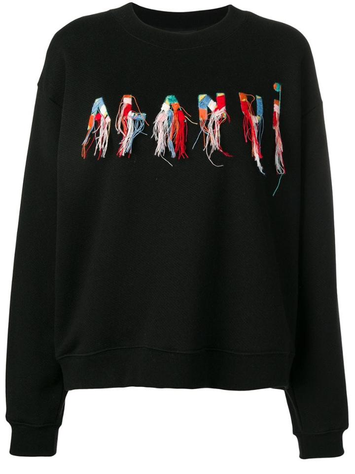 Alanui Embroidered Logo Sweatshirt - Black