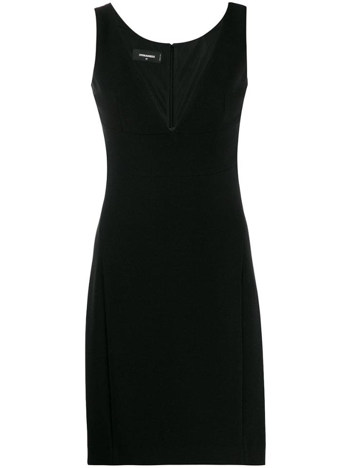 Dsquared2 Sleeveless V-neck Dress - Black