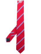 Msgm Diagonal Stripe Necktie - Red