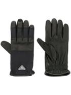 Prada Logo Plaque Gloves - Black