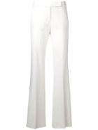 Max Mara Flared High Waisted Trousers - White