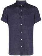 Frescobol Carioca Button-down Linen Shirt - Blue