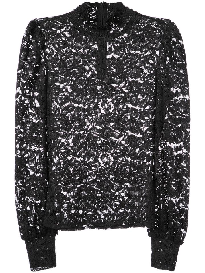 Cecilie Copenhagen Printed Pleat Blouse - Blue