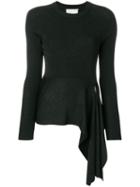 3.1 Phillip Lim Ribbed Side-tie Sweater - Black