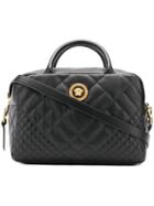 Versace Quilted Tote Bag - Black