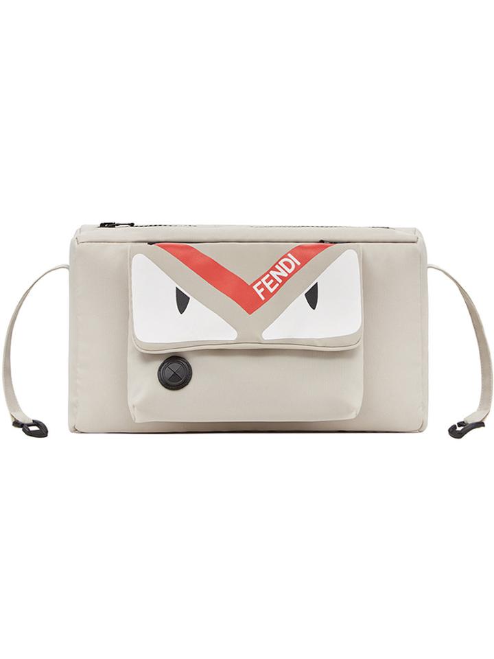 Fendi Kids Logo Print Dummy Bag - Grey