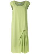 Mara Mac Draped Midi Dress - Green