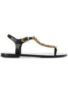 Dolce & Gabbana Crystal-embellished Sandals - Black