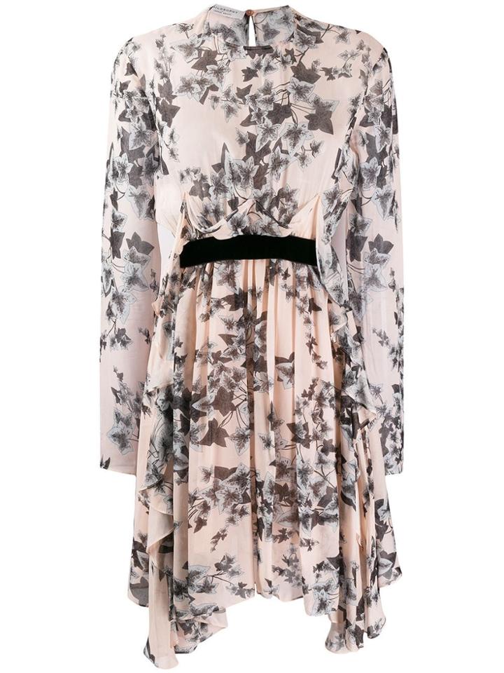 Philosophy Di Lorenzo Serafini Floral Long-sleeve Dress - Pink