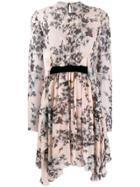 Philosophy Di Lorenzo Serafini Floral Long-sleeve Dress - Pink
