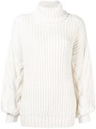 P.a.r.o.s.h. Turtleneck Sweater - White