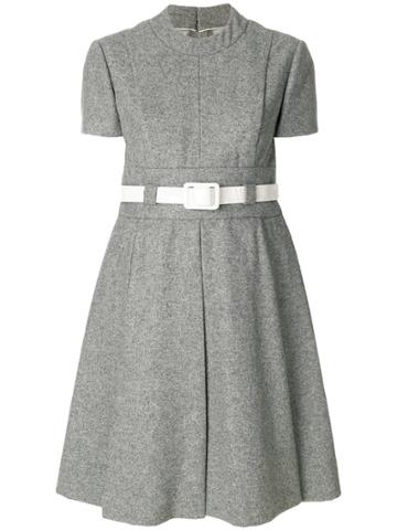 William Vintage Geoffrey Beene Belted Dress - Grey