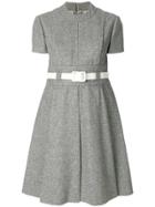William Vintage Geoffrey Beene Belted Dress - Grey