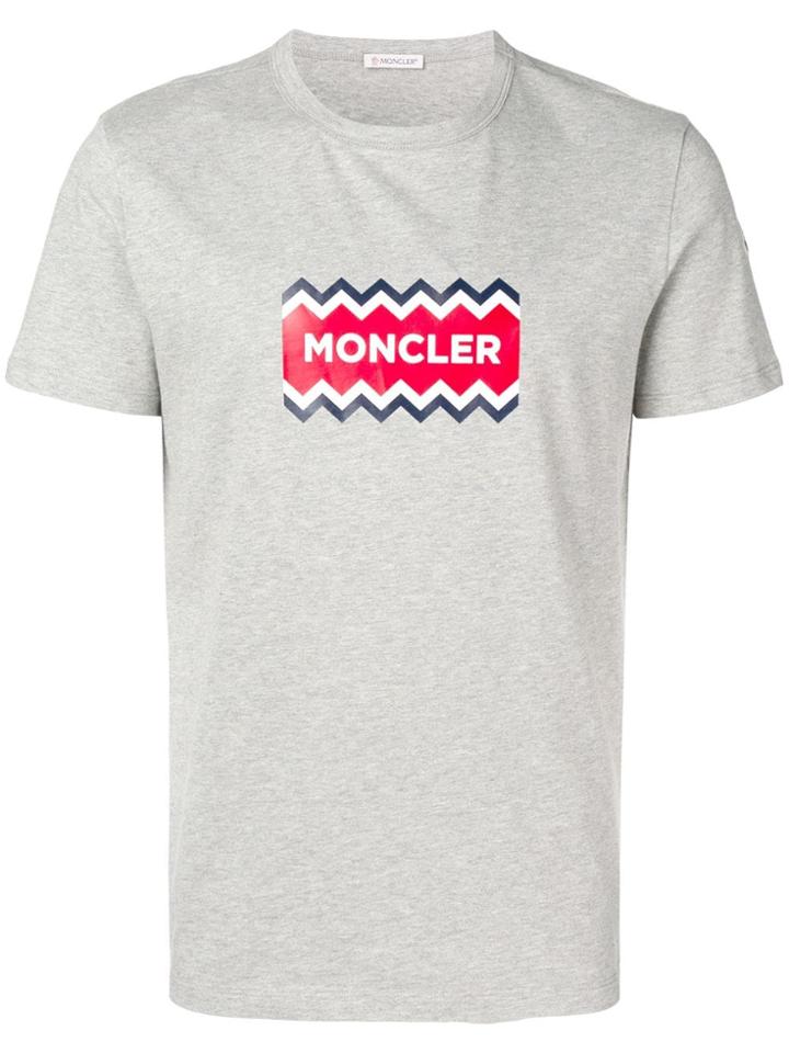 Moncler Chevron Logo T-shirt - Grey