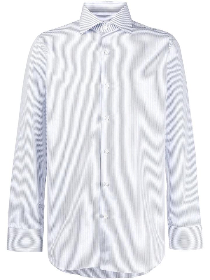 Finamore 1925 Napoli Striped Shirt - White