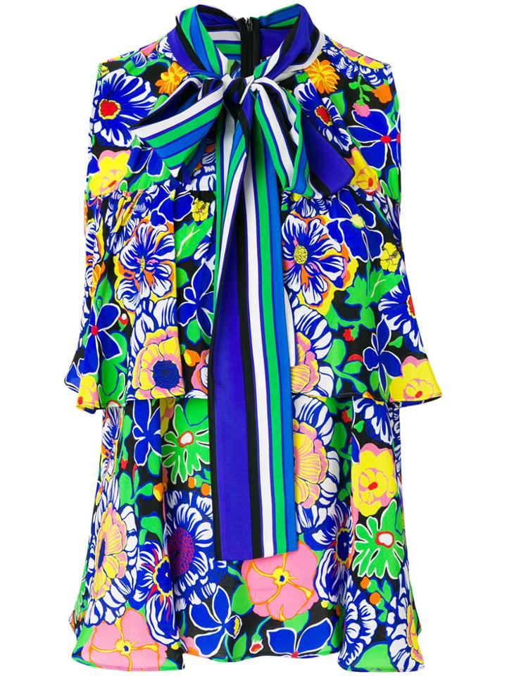 Msgm Printed Sleeveless Blouse - Multicolour
