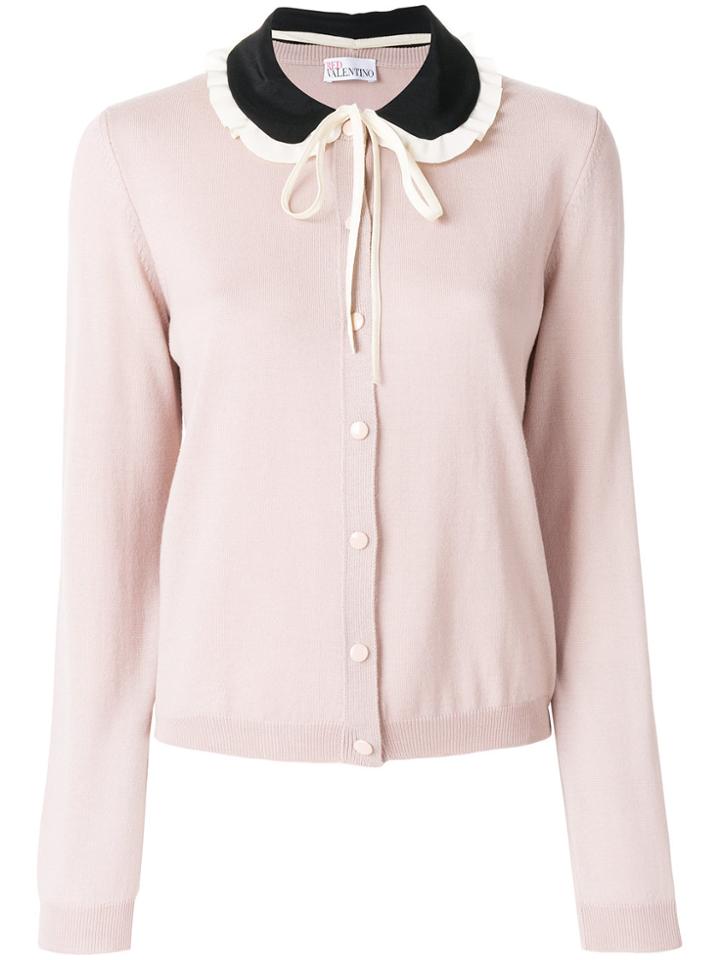 Red Valentino Pan Collar Cardigan - Pink & Purple