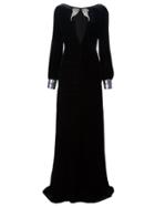 Roberto Cavalli Woven Maxi Dress - Black